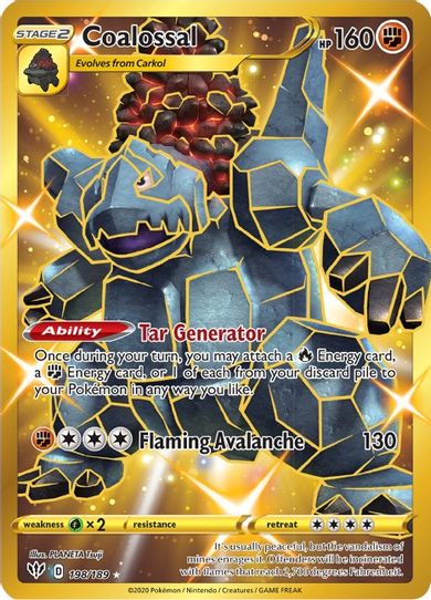 Coalossal (Secret) (198/189) [Sword & Shield: Darkness Ablaze]