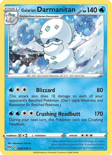 Galarian Darmanitan (44) (044/189) [Sword & Shield: Darkness Ablaze]