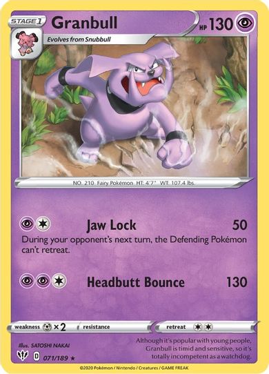 Granbull (071/189) [Sword & Shield: Darkness Ablaze]