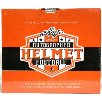 2021 Leaf Autographed Full Size Helmet Football Hobby Box