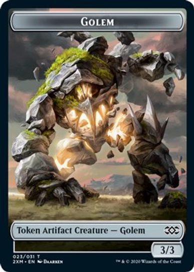 Golem Token (23) [Double Masters]