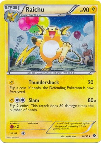 Raichu (Cosmos Holo) (40/99) [Blister Exclusives]