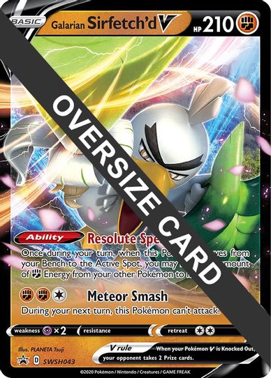 Galarian Sirfetch'd V SWSH043 (SWSH043) [First Partner Pack Jumbo Cards]