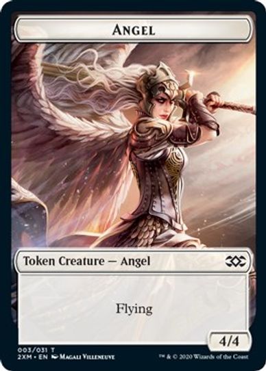 Angel // Ape Double-sided Token [Double Masters]