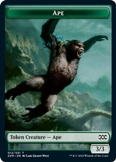Ape // Beast Double-sided Token [Double Masters]