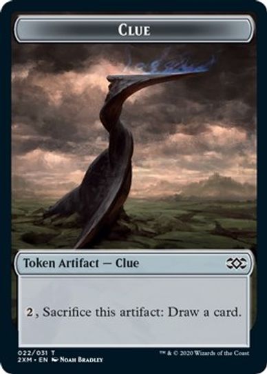 Clue // Elemental Double-sided Token [Double Masters]