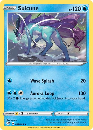 Suicune 37/189 [Deck Exclusives]