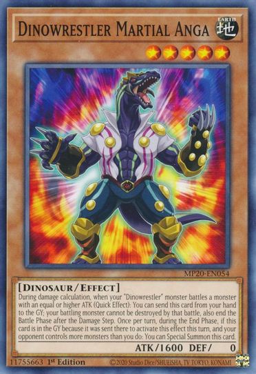 Dinowrestler Martial Anga (MP20-EN054) [2020 Tin of Lost Memories]
