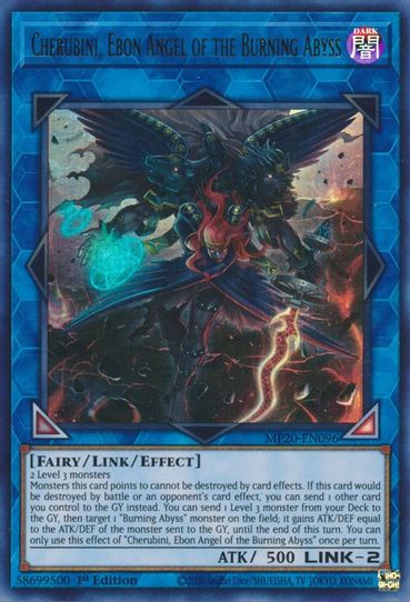 Cherubini, Ebon Angel of the Burning Abyss (MP20-EN096) [2020 Tin of Lost Memories]