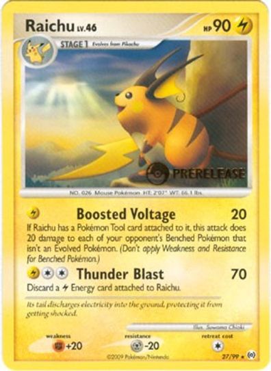 Raichu 27/99 (Prerelease Promo) [Nintendo Promos]