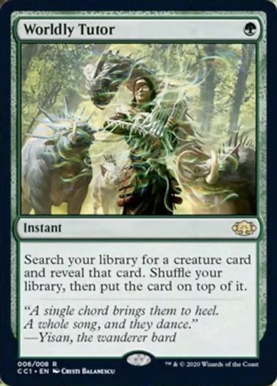 Worldly Tutor (6) [Commander Collection: Green]