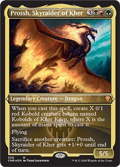 Prossh, Skyraider of Kher (Foil Etched) (530) [Commander Legends]