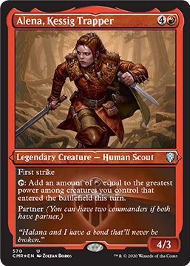 Alena, Kessig Trapper (Foil Etched) (570) [Commander Legends]