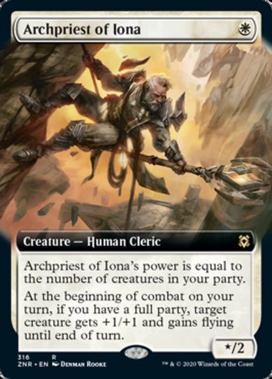Archpriest of Iona (Extended Art) (316) [Zendikar Rising]