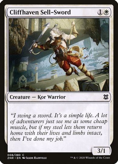 Cliffhaven Sell-Sword (8) [Zendikar Rising]