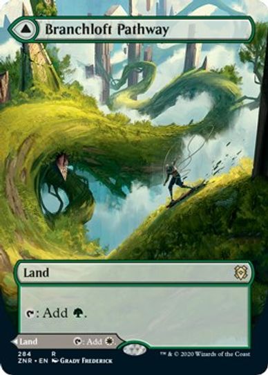 Branchloft Pathway (Borderless) (284) [Zendikar Rising]