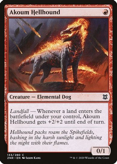 Akoum Hellhound (133) [Zendikar Rising]