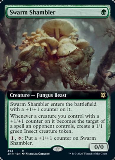 Swarm Shambler (Extended Art) (362) [Zendikar Rising]
