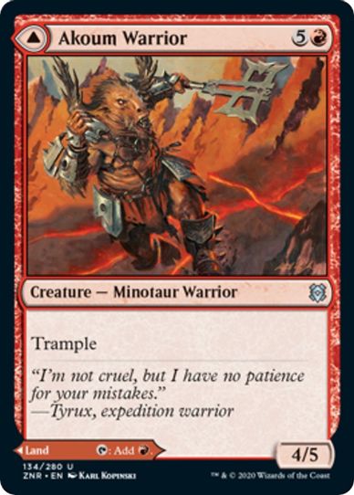 Akoum Warrior (134) [Zendikar Rising]