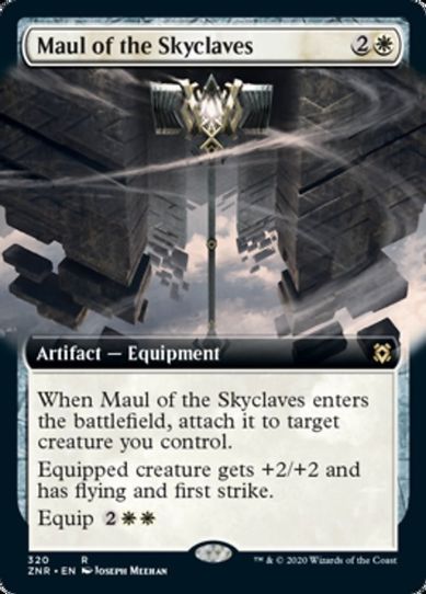 Maul of the Skyclaves (Extended Art) (320) [Zendikar Rising]