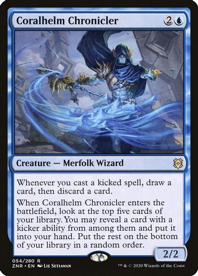 Coralhelm Chronicler (54) [Zendikar Rising]