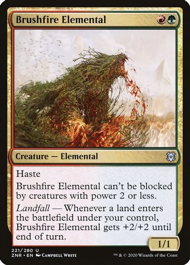 Brushfire Elemental (221) [Zendikar Rising]
