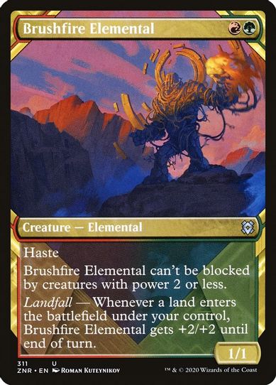 Brushfire Elemental (Showcase) (311) [Zendikar Rising]