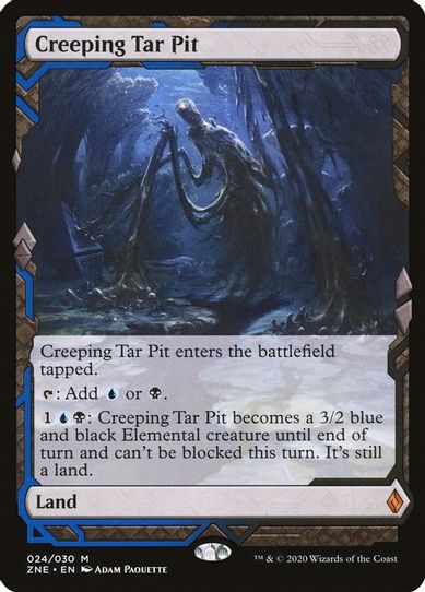 Creeping Tar Pit (24) [Zendikar Rising Expeditions]