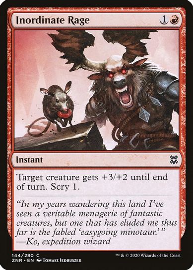 Inordinate Rage (144) [Zendikar Rising]