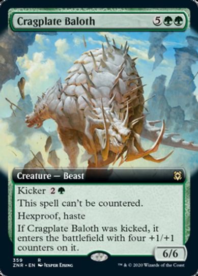 Cragplate Baloth (Extended Art) (359) [Zendikar Rising]