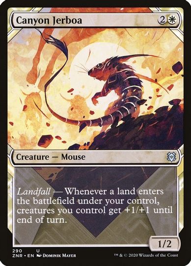 Canyon Jerboa (Showcase) (290) [Zendikar Rising]
