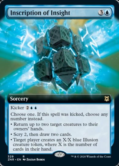 Inscription of Insight (Extended Art) (329) [Zendikar Rising]