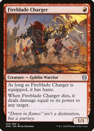 Fireblade Charger (139) [Zendikar Rising]