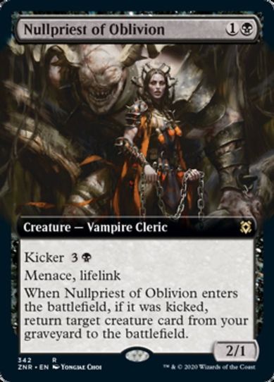 Nullpriest of Oblivion (Extended Art) (342) [Zendikar Rising]