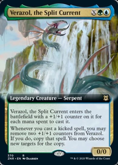 Verazol, the Split Current (Extended Art) (370) [Zendikar Rising]