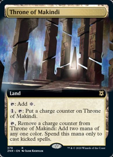 Throne of Makindi (Extended Art) (379) [Zendikar Rising]