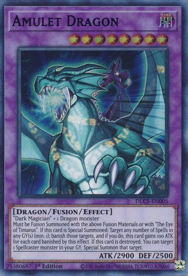 Amulet Dragon (Blue) (DLCS-EN005) [Dragons of Legend: The Complete Series]