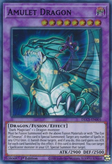 Amulet Dragon (Purple) (DLCS-EN005) [Dragons of Legend: The Complete Series]