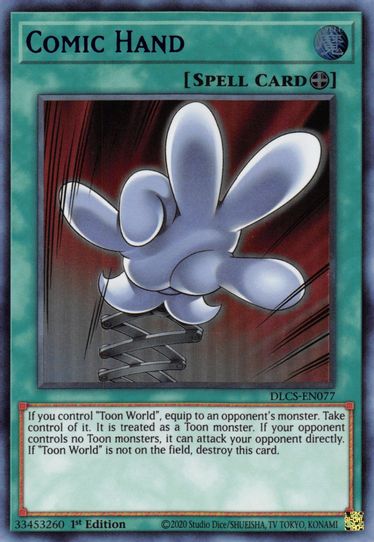 Comic Hand (Blue) (DLCS-EN077) [Dragons of Legend: The Complete Series]
