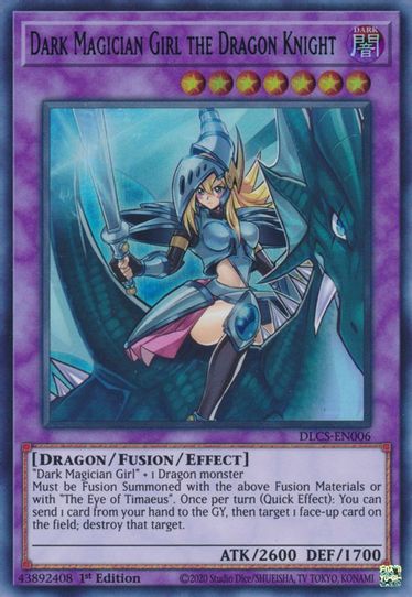 Dark Magician Girl the Dragon Knight (Blue) (DLCS-EN006) [Dragons of Legend: The Complete Series]