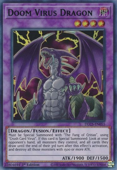 Doom Virus Dragon (Blue) (DLCS-EN055) [Dragons of Legend: The Complete Series]