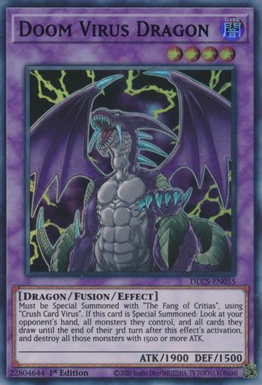 Doom Virus Dragon (Green) (DLCS-EN055) [Dragons of Legend: The Complete Series]