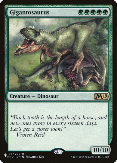 Gigantosaurus (185) [The List]
