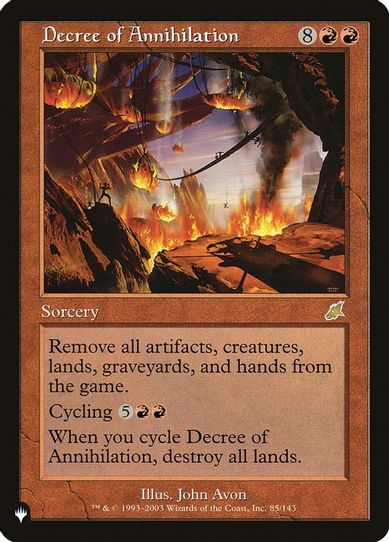 Decree of Annihilation (85) [The List]
