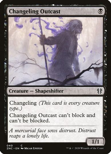 Changeling Outcast (40) [Commander: Zendikar Rising]