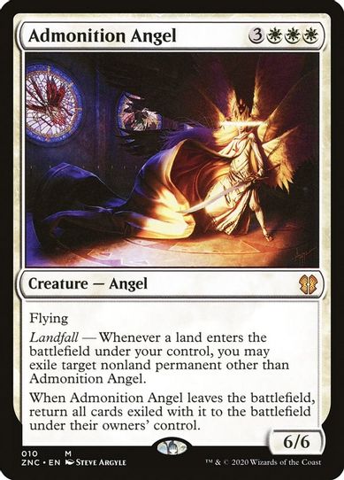 Admonition Angel (10) [Commander: Zendikar Rising]