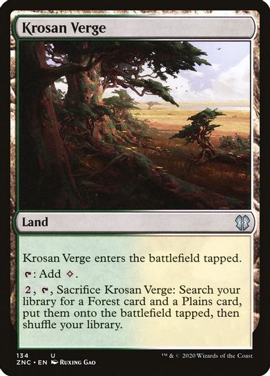 Krosan Verge (134) [Commander: Zendikar Rising]