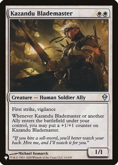 Kazandu Blademaster (16) [The List]