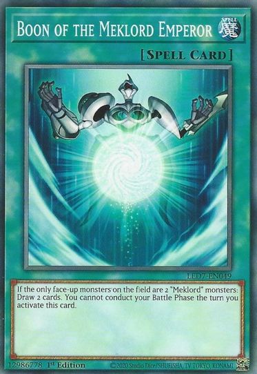 Boon of the Meklord Emperor (LED7-EN049) [Legendary Duelists: Rage of Ra]