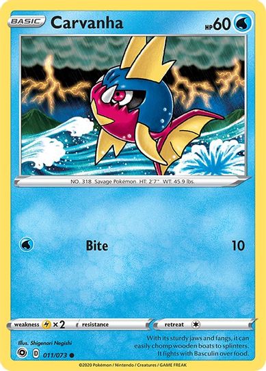 Carvanha (11/73) [Champion's Path]